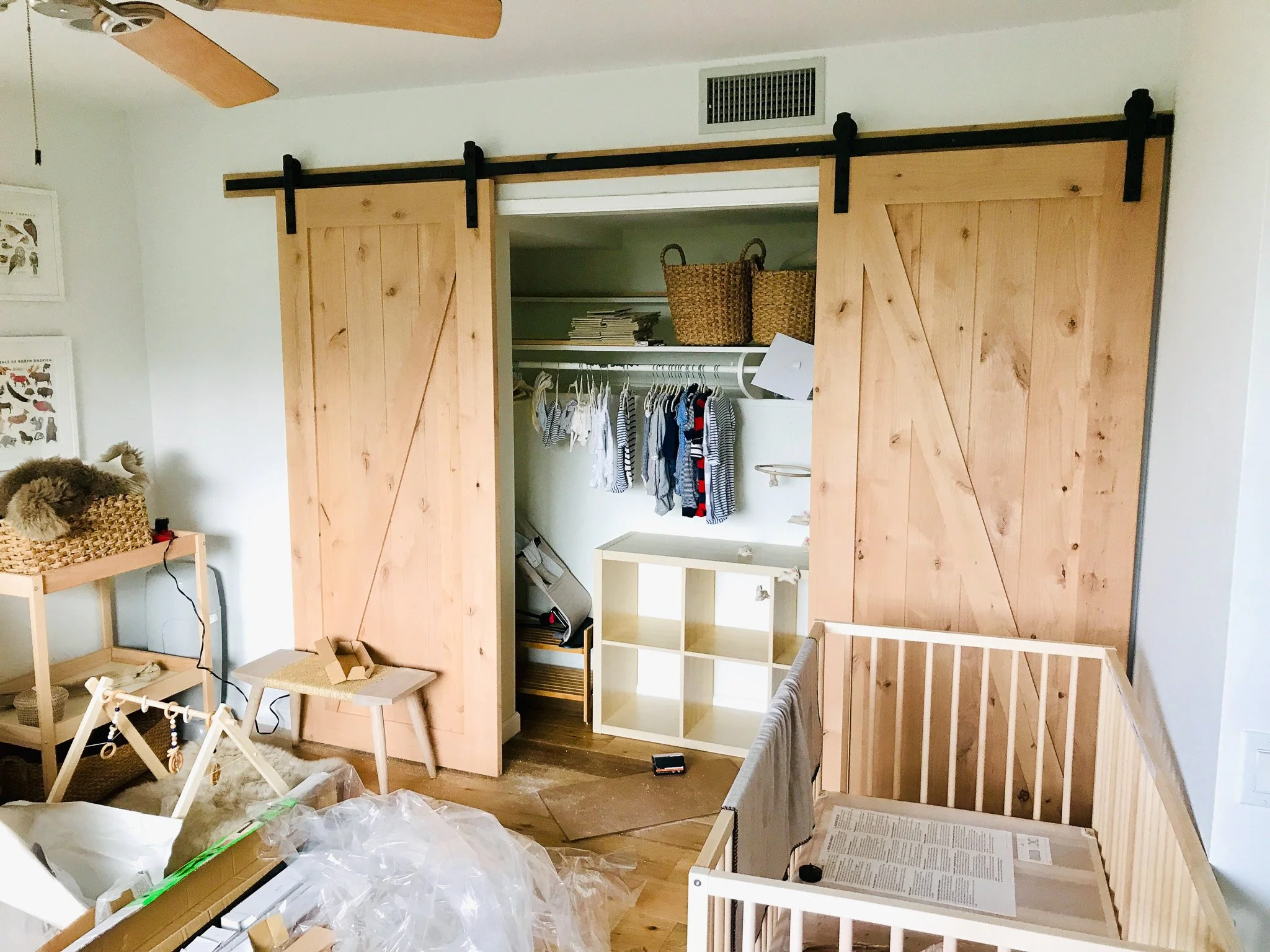 Custom Nursery Barn Doors